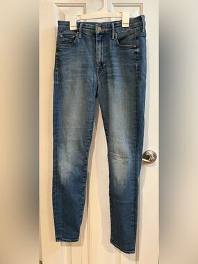 MOTHER HIGH WAISTED LOOKER Light Blue Denim Jeans size 27